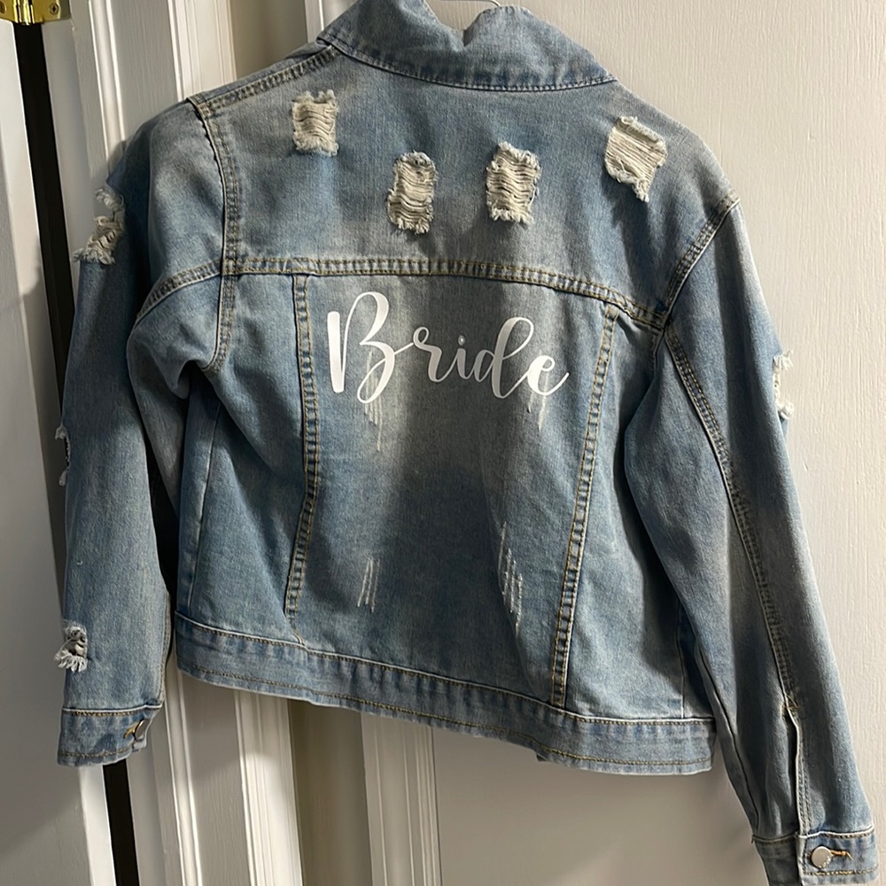 Bride Light Wash Jean Jacket. Size Medium